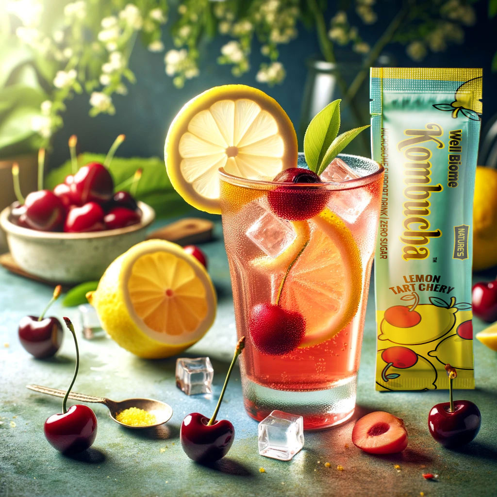 Lemon tart cherry • Kombucha